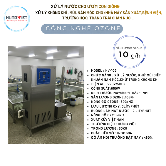 Máy xử lý nước cho ao nuôi con giống