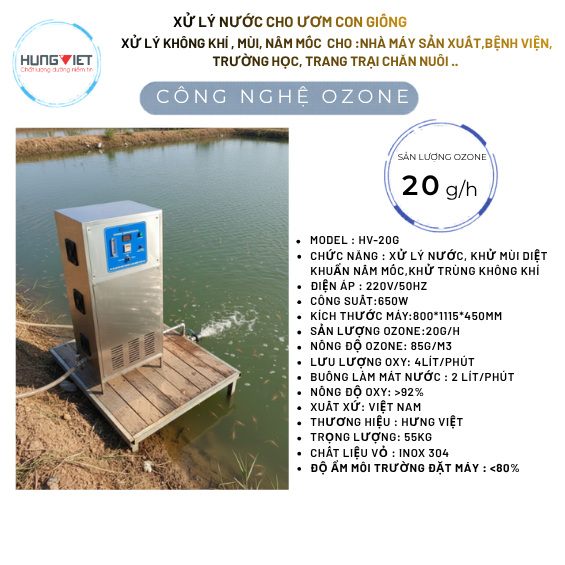 Máy xử lý nguồn nước tái tạo oxy HV20G