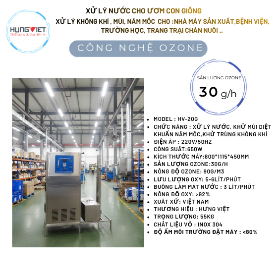 Máy xử lý mùi cho nhà máy xí nghiệp HV30G
