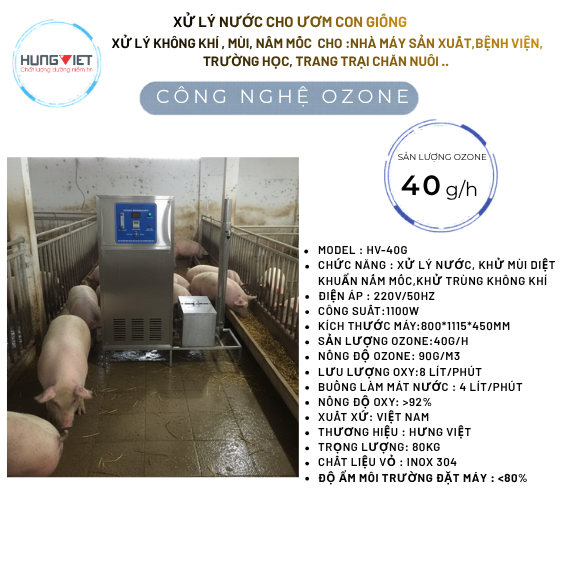 Máy xử lý mùi , vi khuẩn gây bệnh HV40G